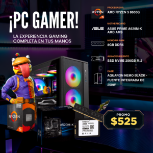 Sin título (1080 x 1080 px) (1) PC Gamer Ryzen 5 8600G | 8GB RAM DDR5 | SSD 256GB